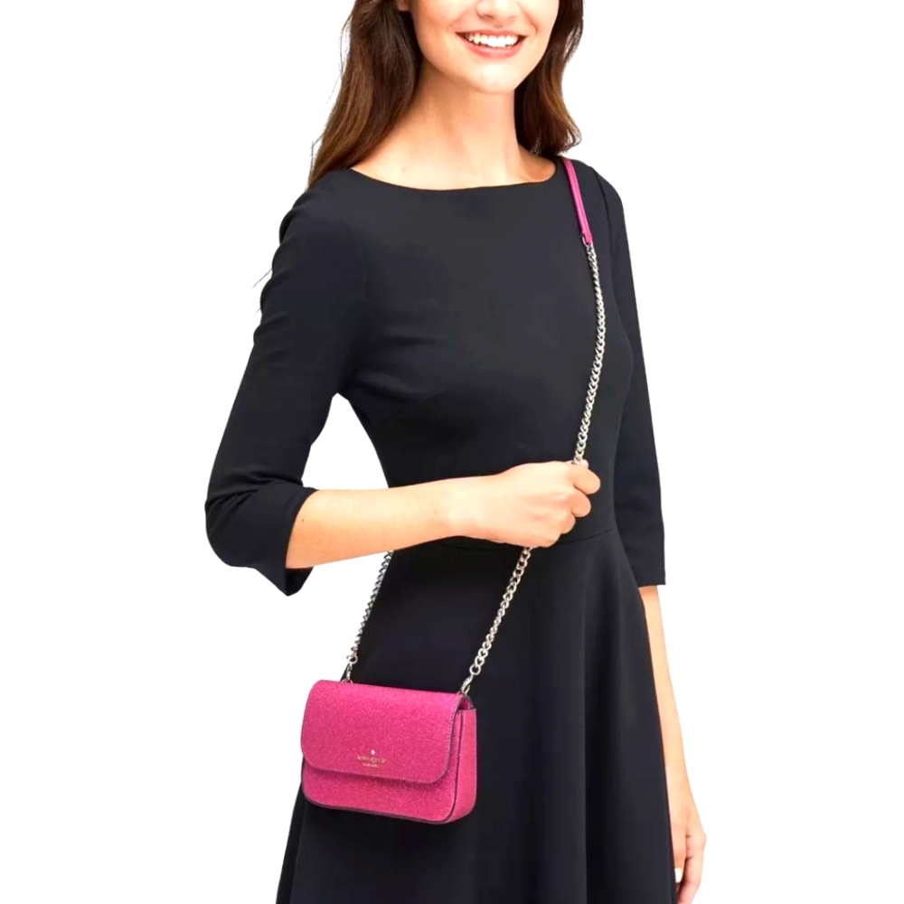 Kate Spade New York Glitter Crossbody Bag Pink